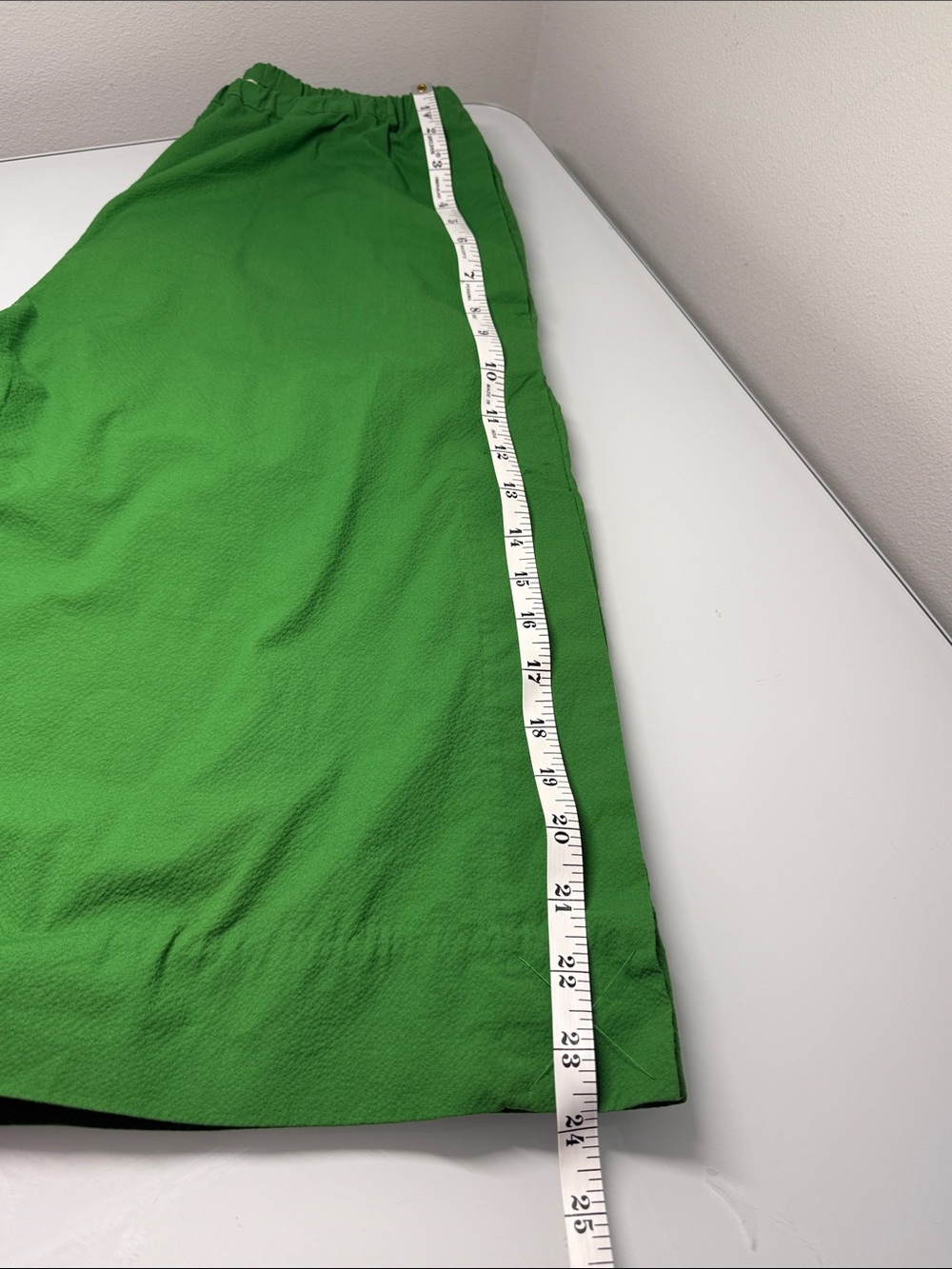 COS Green Elasticated Wide-Leg Bermuda Shorts / Culottes - Size 4 - Picture 10 of 11